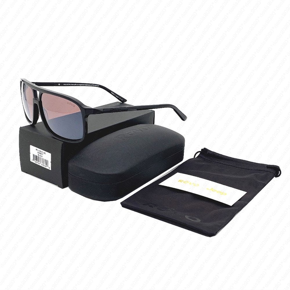 REVO Desert Jeep Navigator Men's RE1165 01 60mm Black Polarized Sunglasses